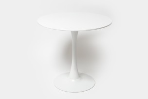Стол Tulip style белый, d-80 см