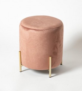 Пуф Bruno на металлических ножках золотого цвета