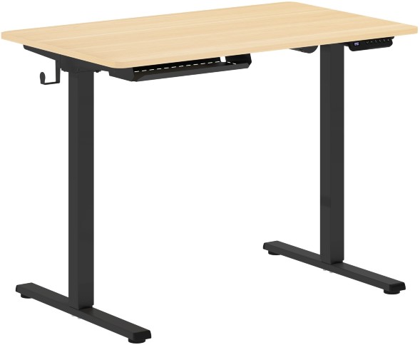 Стол письменный AT-001 Дуб Светлый/Черный 1000х600х730/1210 XTEN-UP