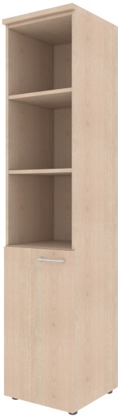 Шкаф колонка с глухой малой дверью (L) и топом XHC 42.5(L) Бук Тиара 432х432х1955 XTEN