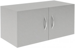 Антресоль широкая с глухими дверьми SA-770.1 Серый 770х375х370