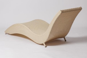 Шезлонг из искусственного ротанга Dream-2 бежевый