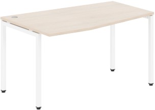 Стол эргономичный XSCT 149(L) Бук Тиара/Белый 1400х900х750 XTEN-S