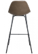 Стул полубарный City коричневый