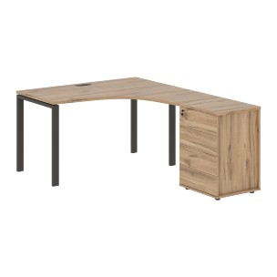 Стол эргономичный с тумбой EUCET 1318(R) 1360х1880х750 EDIS