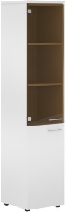 Шкаф колонка комбинированая (L) с топом XHC 42.2(L) Белый 432х432х1955 XTEN