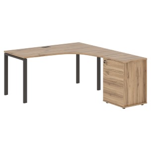 Стол эргономичный с тумбой EUCET 1518(R) 1560х1880х750 EDIS