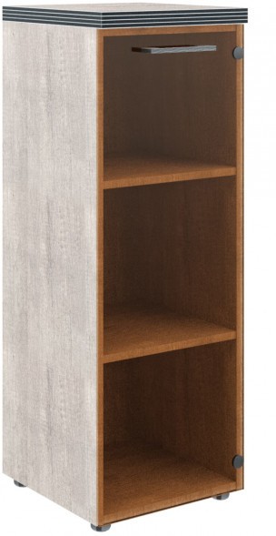 Шкаф колонка со стеклянной дверью и топом TMC 42.2 Дуб Каньон 430х452х1203