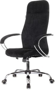 Кресло руководителя Бюрократ CH-610SL черный Light-20 крестов. металл хром