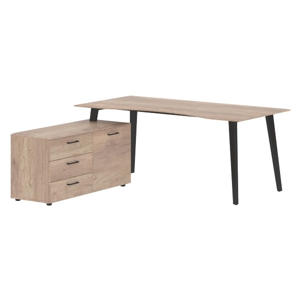 Стол руководителя с тумбой JCT 1818(L) 1800х1800х750 JAY