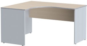 Стол криволинейный СА-3Л Беларусь Клен/Металлик 1400*1200(600)*755 IMAGO