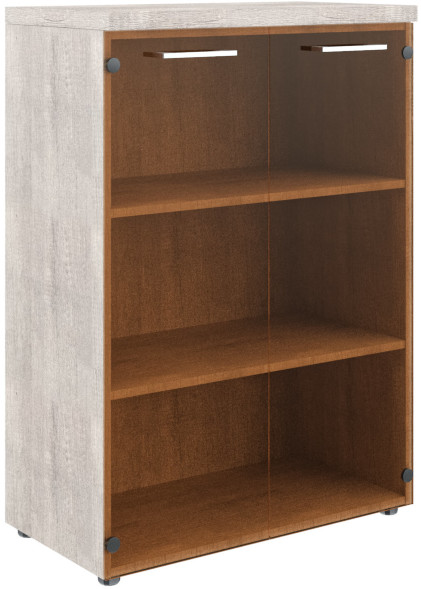 Шкаф со стеклянными дверьми и топом TMC 85.2 дуб Каньон Z 854х452х1203